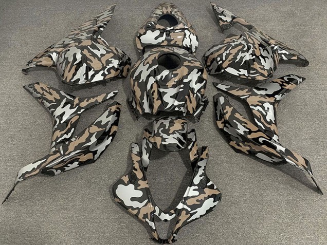Comprare Carene Moto Honda CBR600RR 2009-2012 - Tan Argento Camouflage