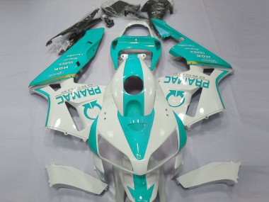 Comprare Carene Moto Honda CBR600RR 2005-2006 - Bianco Teal Pramac