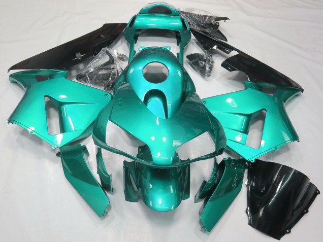 Comprare Carene Moto Honda CBR600RR 2003-2004 - Blu Verde Acqua Nero Lucido