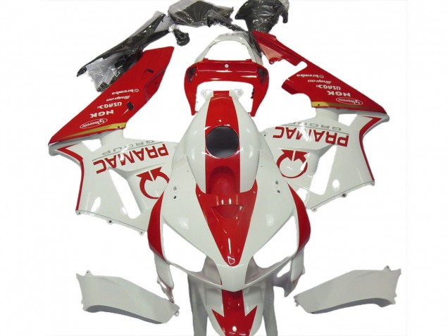 Comprare Carene Moto Honda CBR600RR 2005-2006 - Bianco Rosso Pramac