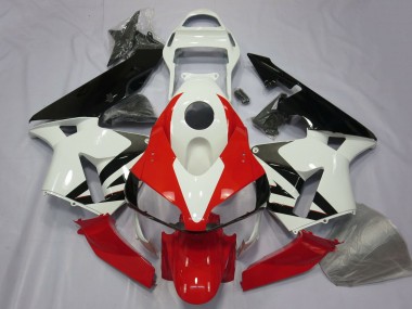 Comprare Carena Moto Honda CBR600RR 2003-2004 - Bianco Rosso Nero Lucido