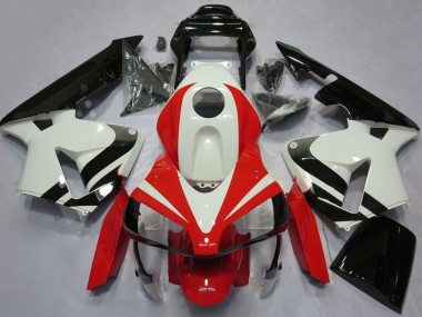 Comprare Carene Moto Honda CBR600RR 2003-2004 - Bianco Rosso Nero Lucido OEM Stile
