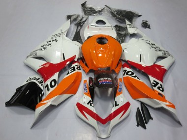 Comprare Carene Moto Honda CBR600RR 2009-2012 - Arancia Bianco Rosso Nero Lucido Repsol