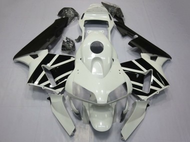 Comprare Carene Moto Honda CBR600RR 2003-2004 - Bianco Nero Lucido OEM Stile