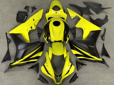 Comprare Carene Moto Honda CBR600RR 2007-2008 - Giallo Nero Opaco OEM Stile