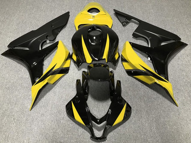 Comprare Carene Moto Honda CBR600RR 2007-2008 - Giallo Nero Lucido Nero Opaco
