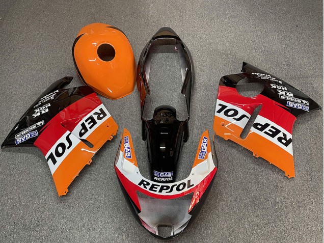 Comprare Carene Moto Honda CBR1100XX Blackbird 1996-2007 - Arancia Bianco Rosso Nero Lucido Repsol