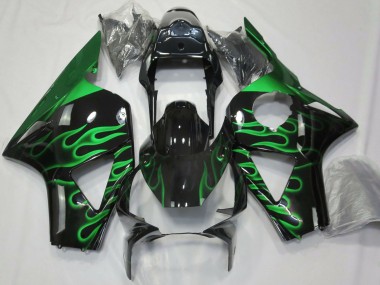 Comprare Carene Moto Honda CBR954RR 2002-2003 - Nero Lucido Verde Fiamma