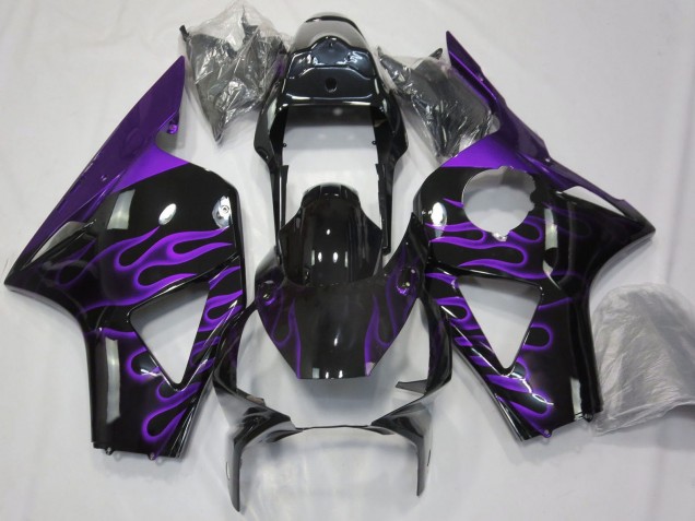 Comprare Carene Moto Honda CBR954RR 2002-2003 - Nero Lucido Viola Fiamma