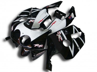 Comprare Carene Moto Honda CBR250RR 1990-1998 - Nero Lucido Bianco RR