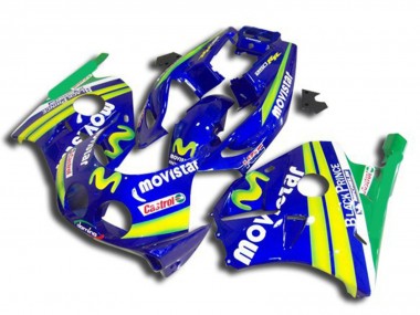 Comprare Carene Moto Honda CBR250RR 1990-1998 - Blu Giallo Verde MoviStar Rosso Castrol