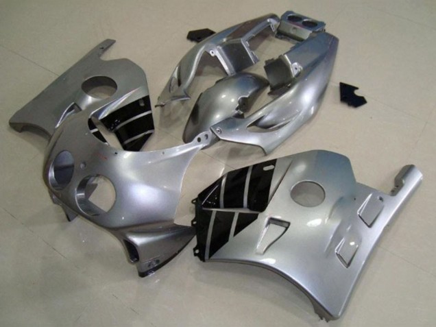 Comprare Carene Moto Honda CBR250RR 1990-1998 - Argento Nero Lucido