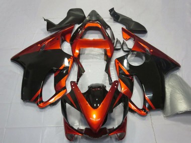 Comprare Carene Moto Honda CBR600 F4i 2001-2003 - Arancia Nero Lucido