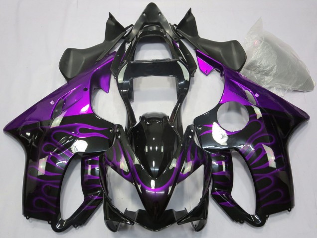 Comprare Carene Moto Honda CBR600 F4i 2001-2003 - Nero Lucido Viola Fiamma