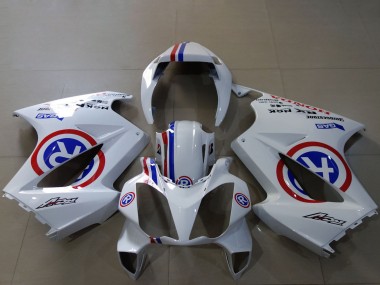 Comprare Carene Moto Honda VFR 800 2002-2013 - Bianco Blu Rosso R