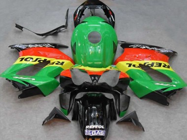 Comprare Carene Moto Honda VFR 800 2002-2013 - Verde Giallo Rosso Nero Repsol