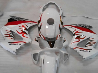 Comprare Carene Moto Honda VFR 800 2002-2013 - Bianco Rosso Fiamma