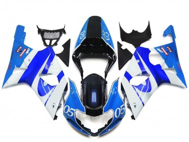 Comprare Carene Moto Suzuki GSXR 1000 2000-2002 - Blu Bianco Nero 05