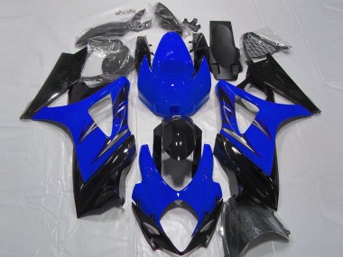 Comprare Carena Moto Suzuki GSXR 1000 2007-2008 - Blu Nero Lucido