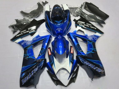 Comprare Carene Moto Suzuki GSXR 1000 2007-2008 - Blu Nero Corona