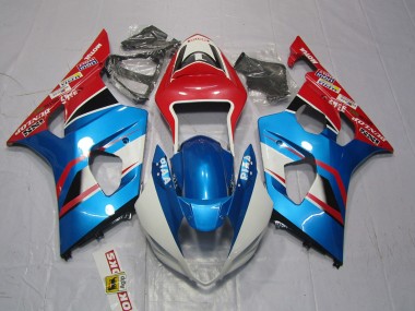Comprare Carene Moto Suzuki GSXR 1000 2003-2004 - Rosso Blu Bianco