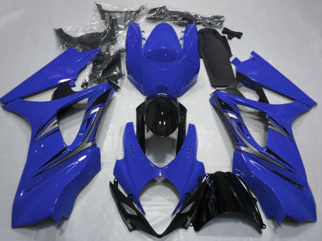 Comprare Carene Moto Suzuki GSXR 1000 2007-2008 - Blu Nero Lucido OEM Stile