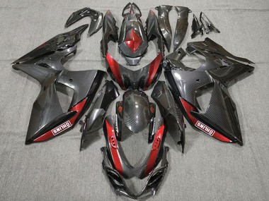 Comprare Carene Moto Suzuki GSXR 1000 2009-2016 - Fibra di Carbonio Rosso