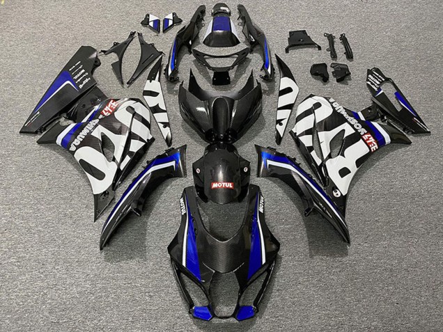 Comprare Carene Moto Suzuki GSXR 1000 2017-2025 - Fibra di Carbonio Stile Blu