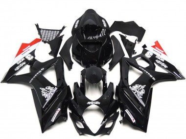Comprare Carene Moto Suzuki GSXR 1000 2007-2008 - Nero Lucido Bianco Rosso