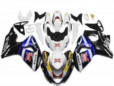 Comprare Carene Moto Suzuki GSXR 1000 2009-2016 - Bianco Blu Nero SPIDI Dark Dog