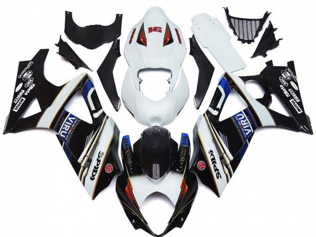 Comprare Carene Moto Suzuki GSXR 1000 2007-2008 - Bianco Blu Rosso Nero Viru