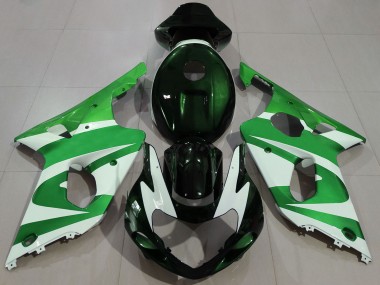 Comprare Carene Moto Suzuki GSXR 1000 2000-2002 - Verde Bianco Nero