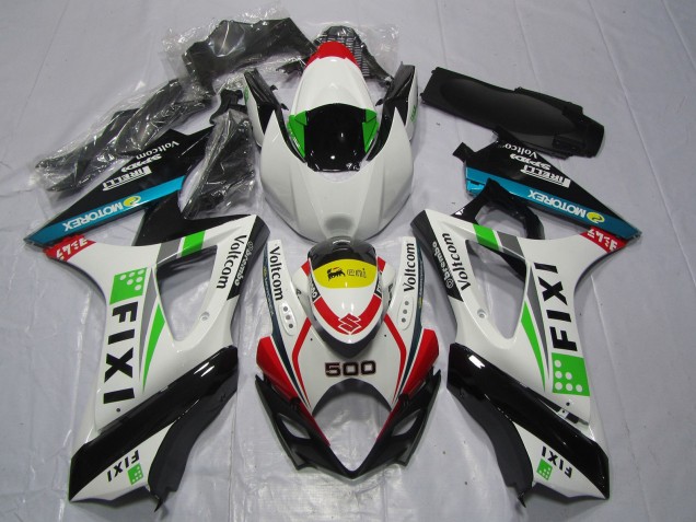 Comprare Carene Moto Suzuki GSXR 1000 2007-2008 - Bianco Blu Verde Giallo Rosso Fixi 500