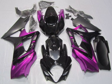 Comprare Carene Moto Suzuki GSXR 1000 2007-2008 - Nero Lucido Rosa