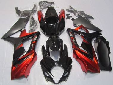 Comprare Carene Moto Suzuki GSXR 1000 2007-2008 - Nero Lucido Rosso