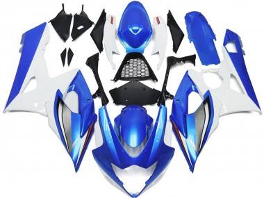 Comprare Carene Moto Suzuki GSXR 1000 2005-2006 - Bianco Blu