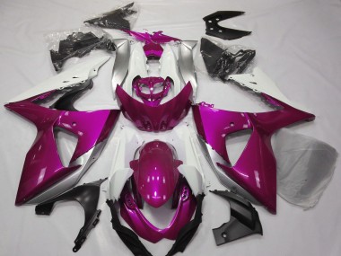 Comprare Carene Moto Suzuki GSXR 1000 2009-2016 - Rosa Bianco