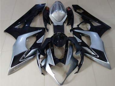 Comprare Carene Moto Suzuki GSXR 1000 2005-2006 - Nero Lucido Argento