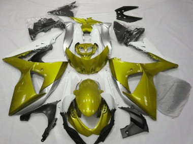 Comprare Carene Moto Suzuki GSXR 1000 2009-2016 - Bianco Giallo