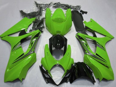 Comprare Carene Moto Suzuki GSXR 1000 2007-2008 - Verde Nero Lucido OEM Stile