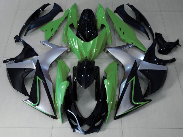 Comprare Carene Moto Suzuki GSXR 1000 2009-2016 - Verde Argento Nero