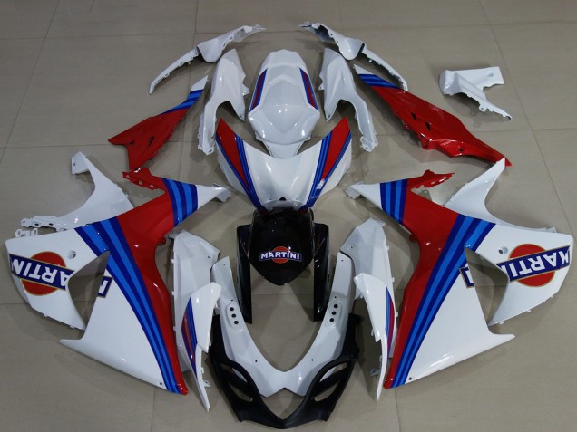 Comprare Carene Moto Suzuki GSXR 1000 2009-2016 - Bianco Blu Rosso Martini