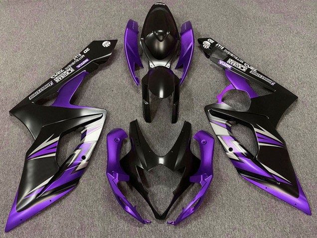 Comprare Carena Moto Suzuki GSXR 1000 2005-2006 - Nero Opaco Viola