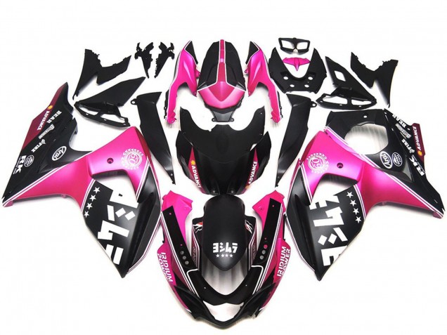 Comprare Carene Moto Suzuki GSXR 1000 2009-2016 - Rosa Nero