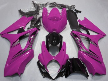 Comprare Carene Moto Suzuki GSXR 1000 2007-2008 - Rosa Nero Lucido OEM Stile