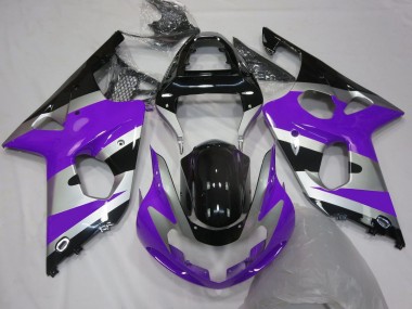 Comprare Carene Moto Suzuki GSXR 1000 2000-2002 - Viola Argento Nero Lucido OEM Stile