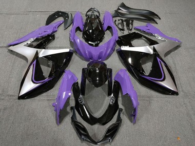 Comprare Carene Moto Suzuki GSXR 1000 2009-2016 - Viola Argento Nero
