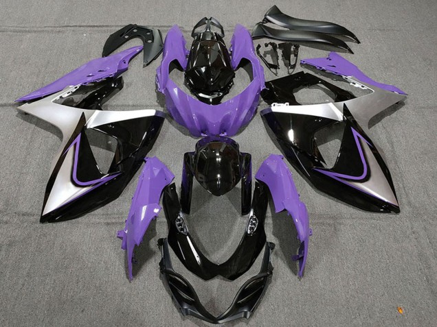 Comprare Carene Moto Suzuki GSXR 1000 2009-2016 - Viola Argento Nero