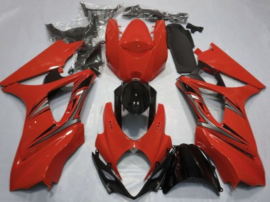 Comprare Carene Moto Suzuki GSXR 1000 2007-2008 - Rosso Nero Lucido OEM Stile