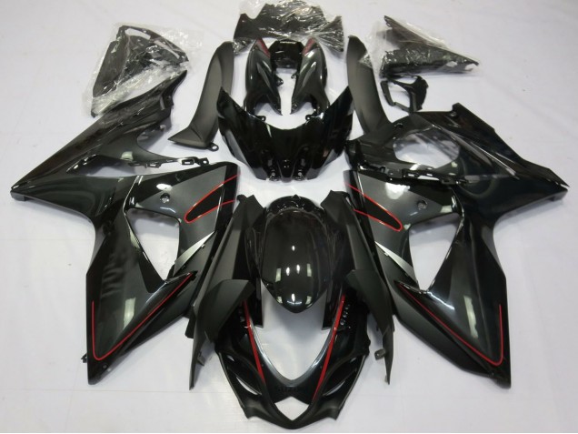 Comprare Carene Moto Suzuki GSXR 1000 2009-2016 - Nero Lucido Rosso
